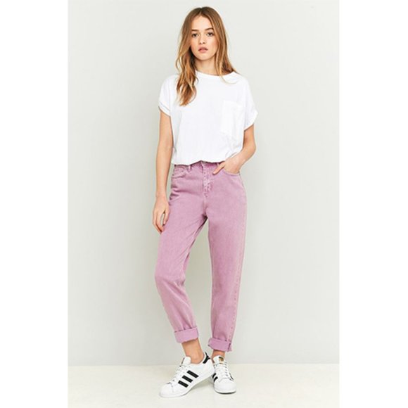 lilac mom jeans